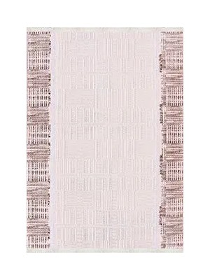 Aren Halı Rovella Modern Krem Mikropolyester Pamuk Tabanlı Makine Halısı