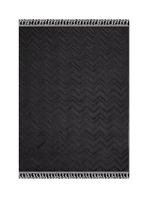 Aren Halı Avola Modern Antrasit Loop ve Polyester Kaydırmaz Taban Makine Halısı