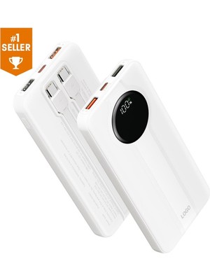 Pw-96 10.000MAH 22.5WATT LCD Göstergeli 2xusb-A, Dahili Type-C, Mikro