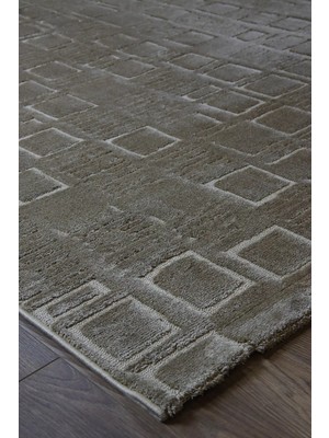 Aren Halı Harbor Modern Kahverengi Polyester Makine Halısı