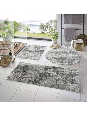 Antrasit ve Beyaz Üçlü Kaymaz Tabanlı Şık Ayakkabı