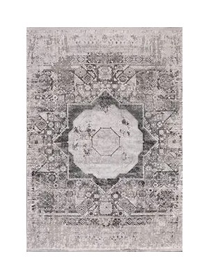 Aren Halı Roth Klasik Göbekli Gri Viskon ve Akrilik Makine Halısı