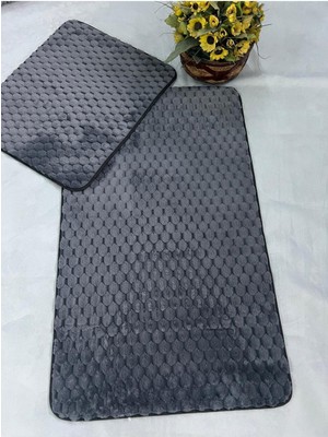 Söğüt Kaymaz Taban, Yumuşacık, Süper Emici 2\'li Banyo Paspası Seti