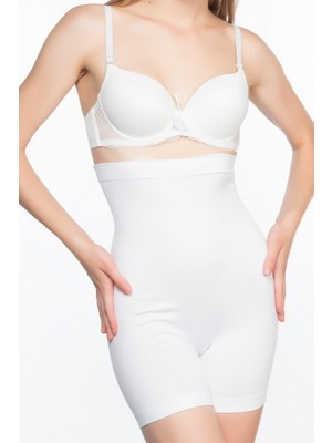 Beyaz Mı Emay 2063 Popo Açık Paçalı Korse