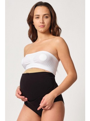 Siyah Mı Emay 2825 Cotton Hamile Karın Destekleyici Slip Korse
