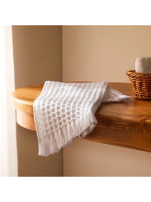 3’lü Yumuşak Dokulu Havlu Seti – 30X45, 50X90, 80X160 cm – %100 Pamuk – Beyaz