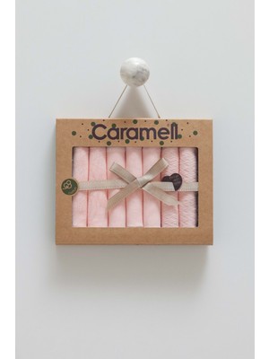 Tıny Lace 7li Bebe Mendil - Caramell  - MND1894 - Pembe - St - MND1894-PEMBE-ST Pembe