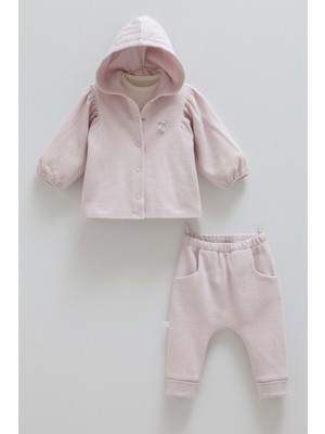 Love Feel Balon Kollu Üçlü Alt Üst Takım - Caramell  - TKK1999 - Lila - 12 - 18 Ay - TKK1999-LILA-12 - 18 Ay Lila