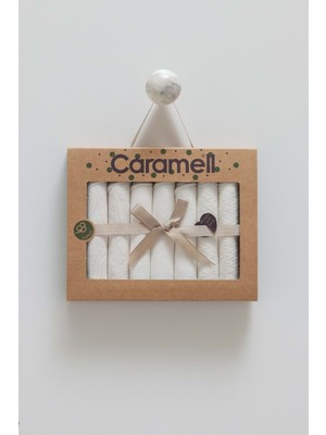 Tıny Lace 7li Bebe Mendil - Caramell  - MND1894 - Ekru - St - MND1894-EKRU-ST Ekru