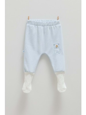 Cute Bear Çoraplı Bebek Pantolon - Caramell  - APE1464 - Mavi - 0 - 1 Ay0 - 1 Ay - APE1464-M-0 - 1 Ay0 - 1 Ay Mavi