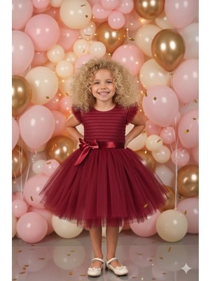 Tütülü Çocuk Abiye Elbise Gösteri Elbisesi ABY236