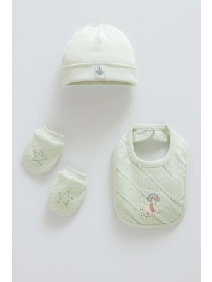 Good Baby Mama Önlüğü Eldiven Bere Takım - Caramell  - TAE2077 - Yeşil - 0 - 1 Ay0 - 1 Ay - TAE2077-Y-0 - 1 Ay0 - 1 Ay Yeşil