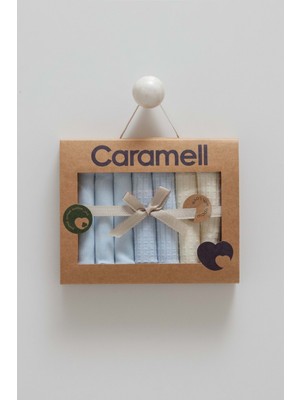 Soft Color 7li Bebe Mendili - Caramell  - MND1597 - Mavi - St - MND1597-MAVI-ST Mavi