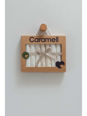 Cute Bear 7li Bebe Mendili - Caramell  - MND1471 - Ekru - St - MND1571-EKRU-ST Ekru