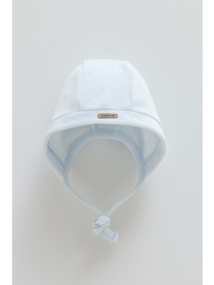 Star Poınt Bağcıklı Şapka - Caramell  - SPE2160 - Mavi - 1 - 3 Ay - SPE2160-MAVI-1 - 3 Ay Mavi