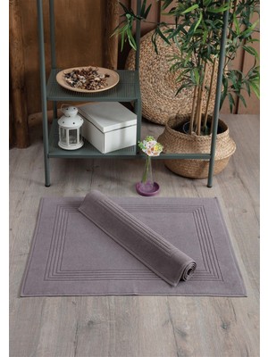 2'li Ayak Havlusu Seti, Pamuk, Nefes Alabilen, Doğal, 50X70 Cm, Kahverengi