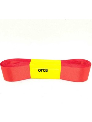Orca 1cm Saten Kurdele 10M (10AD) Kırmızı