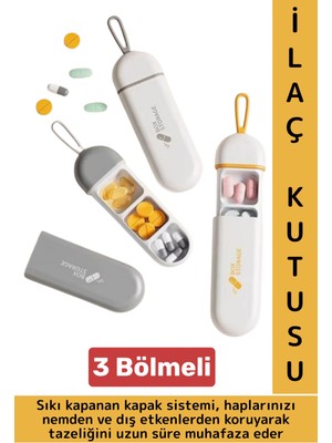 kompakt seyahat tipi çanta boy suya dayanıklı sıkı kapak hijyenik 3 bölmeli  saklama kutusu