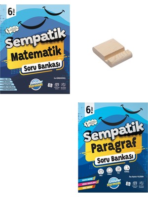 6. Sınıf Sempatik Matematik ve Paragraf Soru Bankası + Telefon Standı