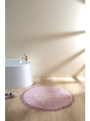 Yumuşak ve Hoş Renkli 100X100 cm Pamuklu Banyo Paspası