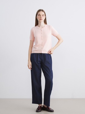 Lc Waikiki Yeni Sezon Beli Kemerli Wideleg Kadın Jean Pantolon