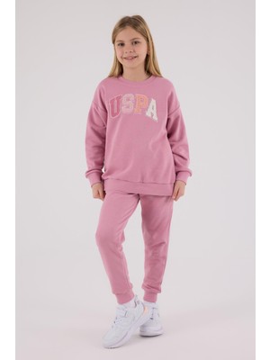 U.s Polo Assn. Garson Kız Çocuk Kalın 3 Iplik Kumaş Uzun Kollu Eşofman Takım