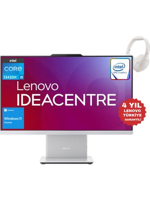Lenovo Ideacentre Aıo Intel Core I5 13420H 64GB 2TB SSD 23.8" Fhd Windows 11 Home All-In-One Bilgisayar F0HN0053TR - H3 Lite Kulaklık WZ14