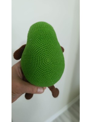 Amigurumi Mutlu Avakado Uyku Arkadaşı Organik Oyuncak