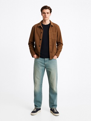 Uzun Kollu Bisiklet Yaka Basıc Lacivert Sweatshırt