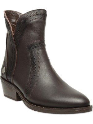 Mammamia D25KB-8080 Günlük Topuklu Kahverengi Kadın Bot