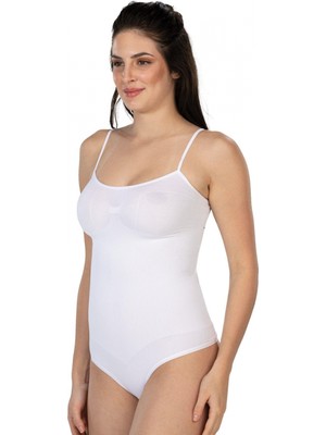 Beyaz Mı Emay 1927 Ip Askıllı Ripli String Body