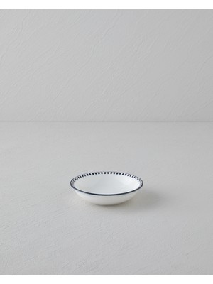 Black Dots Porselen Çerezlik 11 cm Siyah - Beyaz