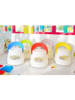 Elefan 4 Adet Katlanır Çocuk Oturma ve Tırmanma Taburesi - Plastik Kaydırmaz Çocuk Sandalyesi 45 kg