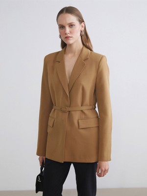 Lc Waikiki Yeni Sezon Beli Kemerli Kadın Blazer Ceket