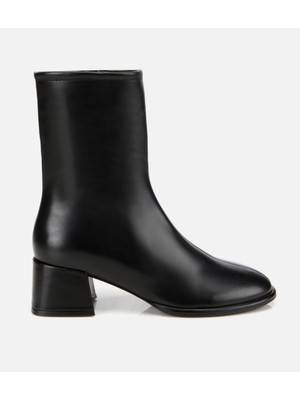 Hotiç Kadın Deri Siyah Bilekte Topuklu Bot