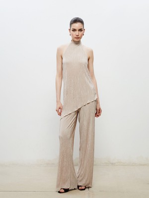 Lc Waikiki Yeni Sezon Beli Lastikli Dokulu Kadın Pantolon