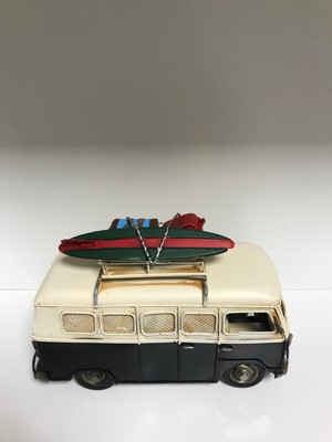 Dekoratif Metal Siyah Renk El Yapımı Minibüs