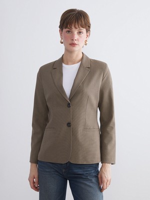 Lc Waikiki Yeni Sezon Ekose Kadın Blazer Ceket