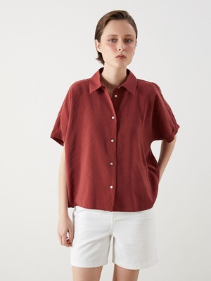 Lc Waikiki Yeni Sezon Oversize Modal Karışımlı Kadın Gömlek
