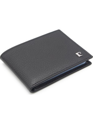 Pierre Cardin Hakiki Deri Siyah Dikey Kredi Kartlık Küçük Boy Şık Tasarımlı Kartvizit Bölmesi
