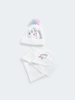 Lc Waikiki Yeni Sezon At Figürlü Kız Çocuk Bere ve Atkı