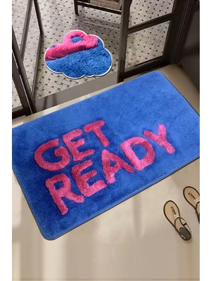 Mavi 60X100 cm Kaydırmaz Banyo Paspası, Şık ve Güvenli Kullanım Sağlar.