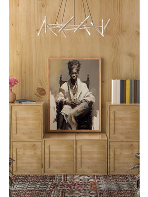 Ahşap Çerçeveli Mdf Tek Tablo Afrika Dekoru Tablo (Kendi Tablo Setinizi Oluşturacağınız Liste) 23 x 32 Çerçeveli 1007