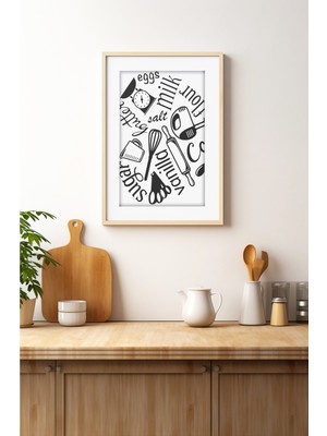 Ahşap Çerçeveli Mdf Tek Tablo (Kendi Tablo Setinizi Oluşturacağınız Liste) 23 x 32 Çerçeveli 1009