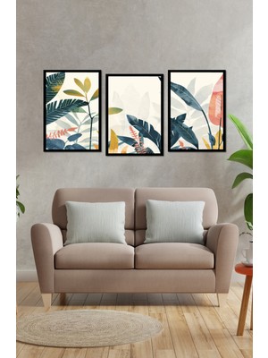 Dekorize Mdf 3 Parça 3 mm Çerçeve Görünümlü Bohem Tablo 3028 13 x 17