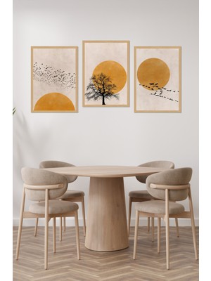 Notpa Dekorize Mdf 3 Parça 3 mm Çerçeve Görünümlü Bohem Tablo 21X30 3009 13 x 17