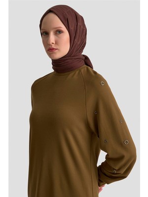 Armine Trend Tunik 25KT431 Yağ Yeşili