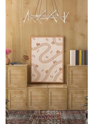 Ahşap Çerçeveli Mdf Tek Tablo Çocuk Odası Dekoru Tablo (Kendi Tablo Setinizi Oluşturacağınız Liste) 23 x 32 Çerçeveli 1083