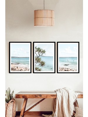 Dekorize Mdf Tablo Seti 3 Parça 3 mm - Salon ve Ofisler Için Çerçeve Görünümlü Duvar Dekoru 3066 30 x 40