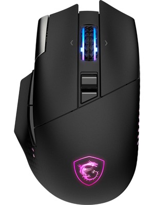 Msı Gg Versa Pro W + Mouse Dock Pro 97 Gram Wıreless Gamıng Mouse Max 26000 Dpı 1000 Hz / 1ms Pıxart PAW-3395 Omron Swıtch Rgb L